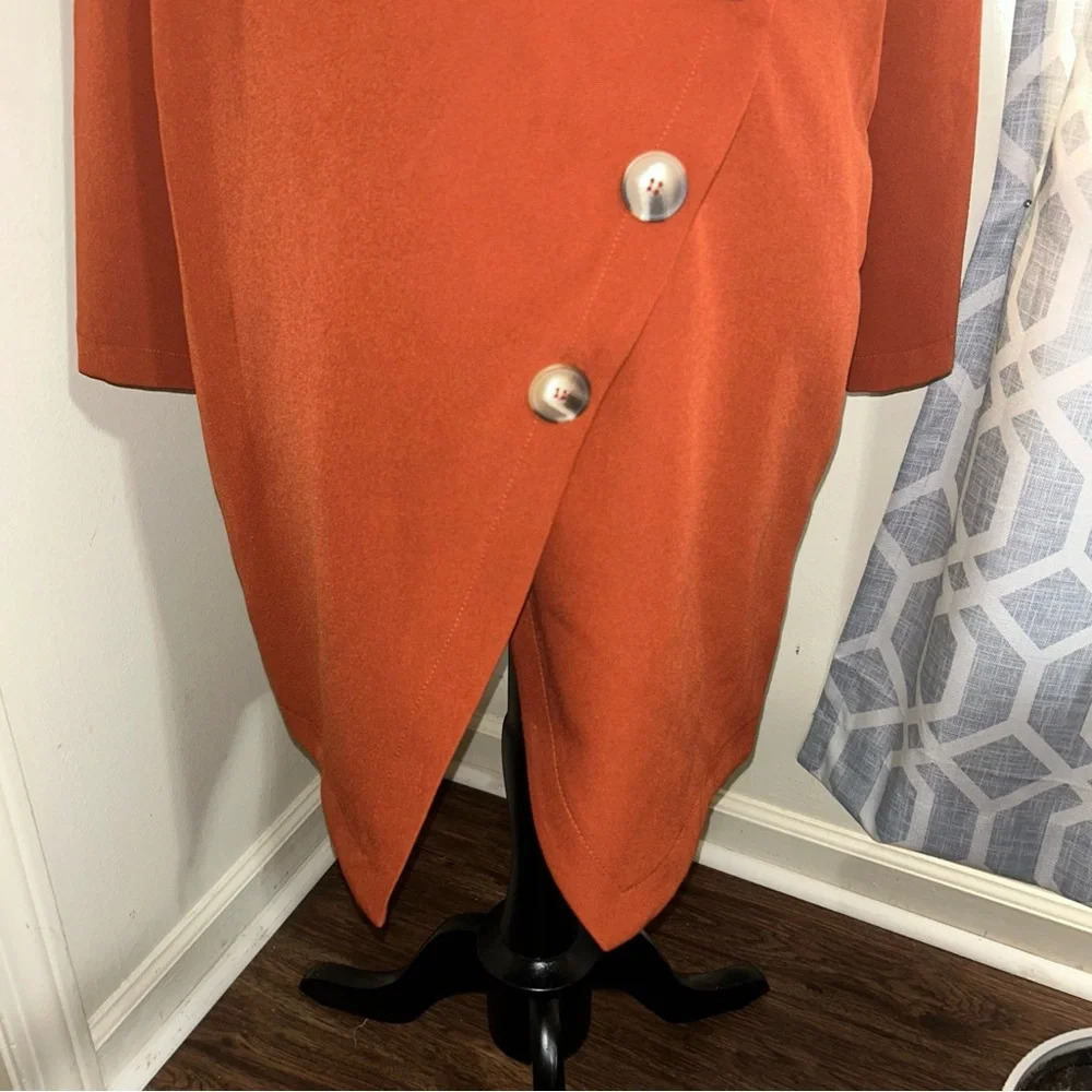 Asos Design Asymmetric Button Shift Long Sleeve M… - image 3